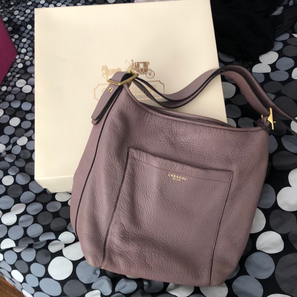 Light Purple Coach Bucket Bag
